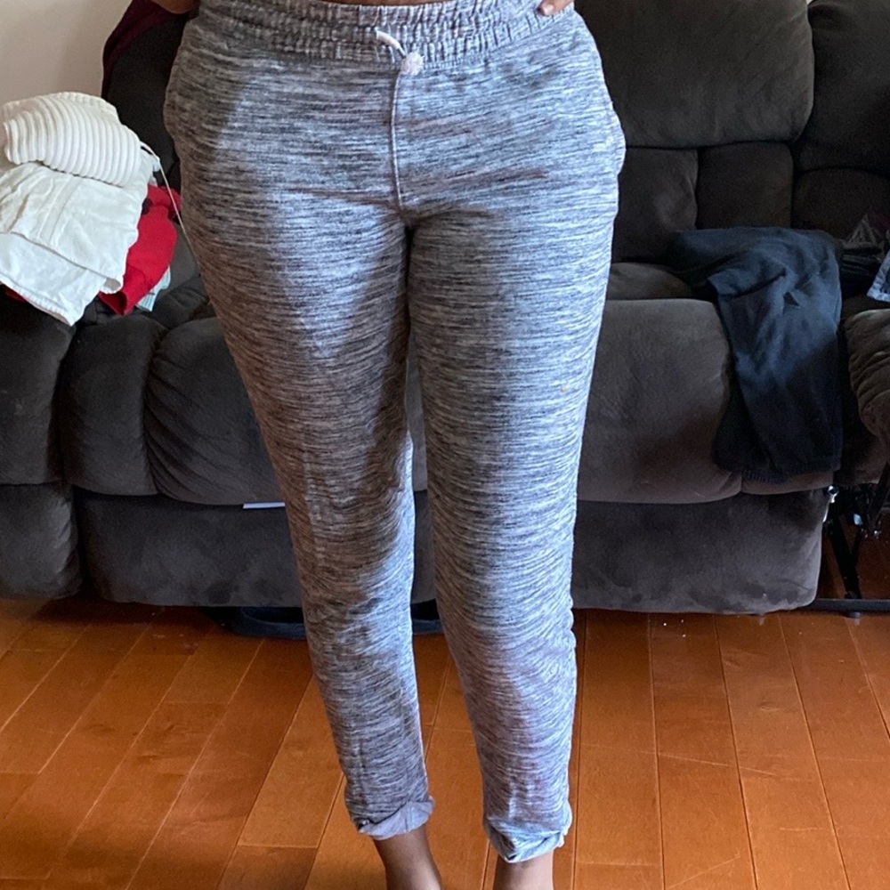Gray sweatpants